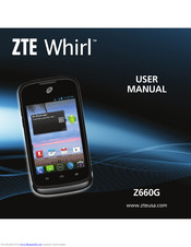 zte Whirl Z660G User Manual