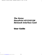 Xerox DocuPrint 4512N User Manual