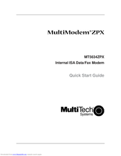 Multitech MultiModem MT5634ZPX-V92 Quick Start Manual