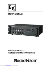 Electro-Voice Mixer Amplifier MA-1206 User Manual