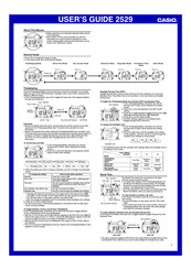 Casio 2529 User Manual