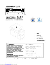 Kenmore 122.16654900 Use And Care Manual