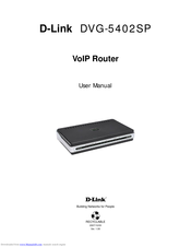 D-Link DVG-5402SP User Manual