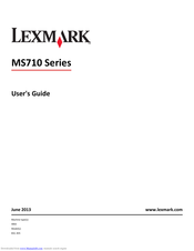 Lexmark MS710 Series User Manual