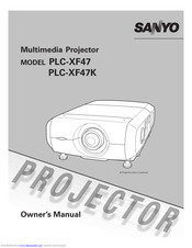 Sanyo PLC-XF47K Owner's Manual