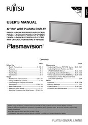 Fujitsu Plasmavision P50XCA11 User Manual