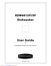 Rangemaster RDW6012SF User Manual & Installation & Service Instructions