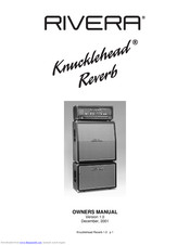 Rivera Knucklehead Reverb KR 100 T Owner's Manual