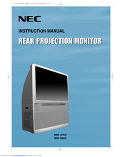 NEC NRP-47CR Instruction Manual