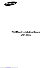 Samsung WMN5090 Installation Instructions Manual