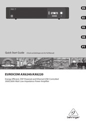 Behringer EUROCOM AX6220 Quick Start Manual