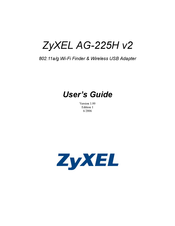 ZyXEL Communications AG-225H V2 User Manual