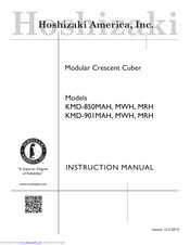Hoshizaki KMD-850MRH Instruction Manual