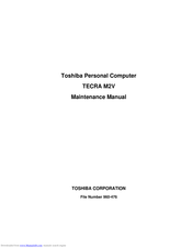 Toshiba Tecra M2V Maintenance Manual