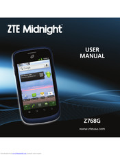 ZTE Midnight Z768G User Manual