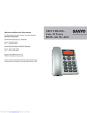 Sanyo TEL-2095 User Manual