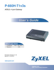 ZyXEL Communications P-660H-T1 v3s User Manual