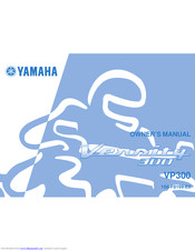 YAMAHA Versity 300 Owner's Manual