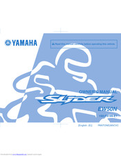 YAMAHA SLIDER EW50N Owner's Manual