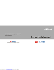KYMCO Like 200i Owner's Manual