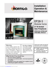 Montigo EP28-MB Installation & Operation Manual
