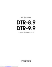 Integra DTR-9.9 Instruction Manual