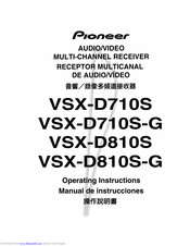 Pioneer VSX-D810S-G Operating Instructions Manual