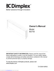 Dimplex BLF50 Owner's Manual