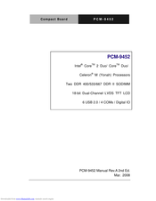 Aaeon Compact Board PCM-9452 Manual