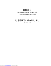 Intel IB868 User Manual