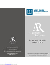 Acoustic Research PSA User Manual