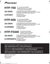 Pioneer HTP-600 Operating Instructions Manual