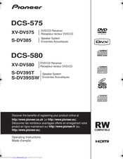 Pioneer XV-DV575 Operating Instructions Manual