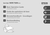 Epson Stylus SX210 Series Basic Operation Manual