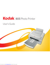 Kodak 805 User Manual