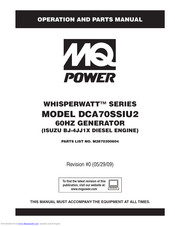 Multiquip WHISPERWATT DCA70SSIU2 Operation And Parts Manual