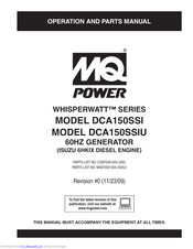 Multiquip Power WHISPERWATT DCA150SSIU Operation And Parts Manual