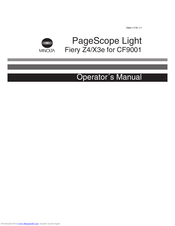 Minolta PageScope Light Fiery Z4 Operator's Manual