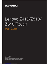Lenovo Z410 User Manual