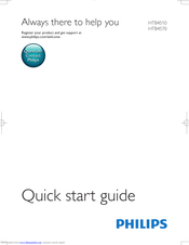 Philips HTB4570 Quick Start Manual