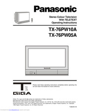 Panasonic TX-76PW05A Operating Instructions Manual