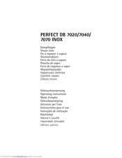 Aeg PERFECT DB 7020 INOX Operating Instructions Manual