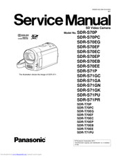 Panasonic SDR-T70EC Service Manual