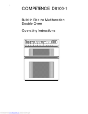 AEG COMPETENCE  D8100-1 Operating Instructions Manual