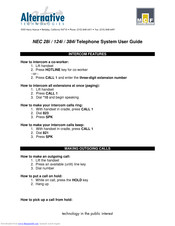 NEC 384i User Manual