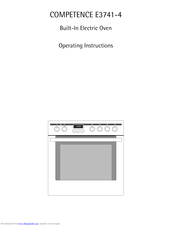 AEG-ELECTROLUX COMPETENCE E3741-4 Operating Instructions Manual