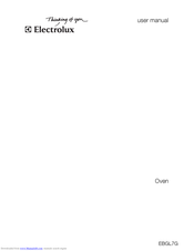 Electrolux EBGL7G User Manual