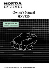 Honda GXV120 Owner's Manual