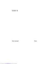 AEG-ELECTROLUX E3351-6 User Manual