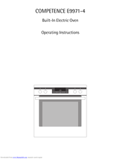 AEG-ELECTROLUX COMPETENCE B9971-4 Operating Instructions Manual